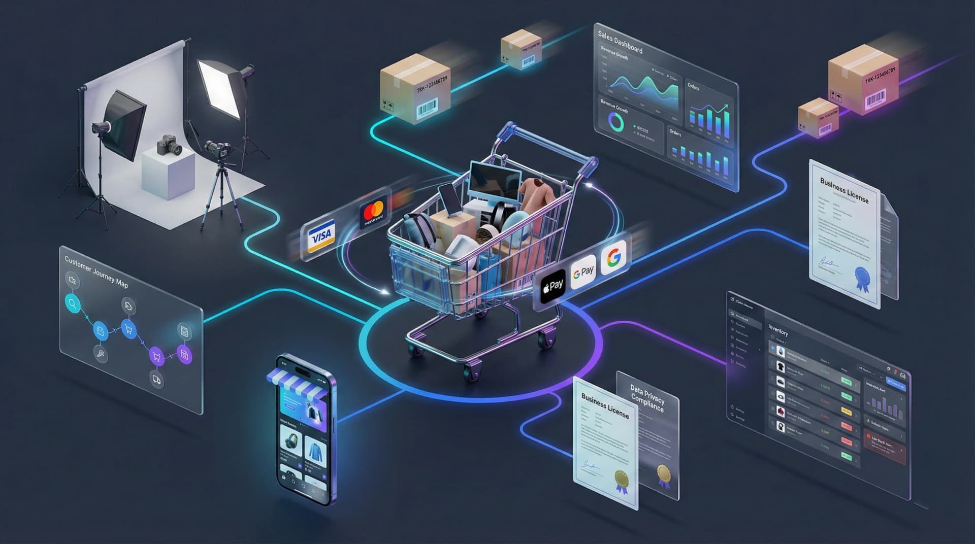 E-Ticaret Sitesi Açmak İçin Gerekenler: 2026 Tam Rehber - Blog yazısı öne çıkan görseli