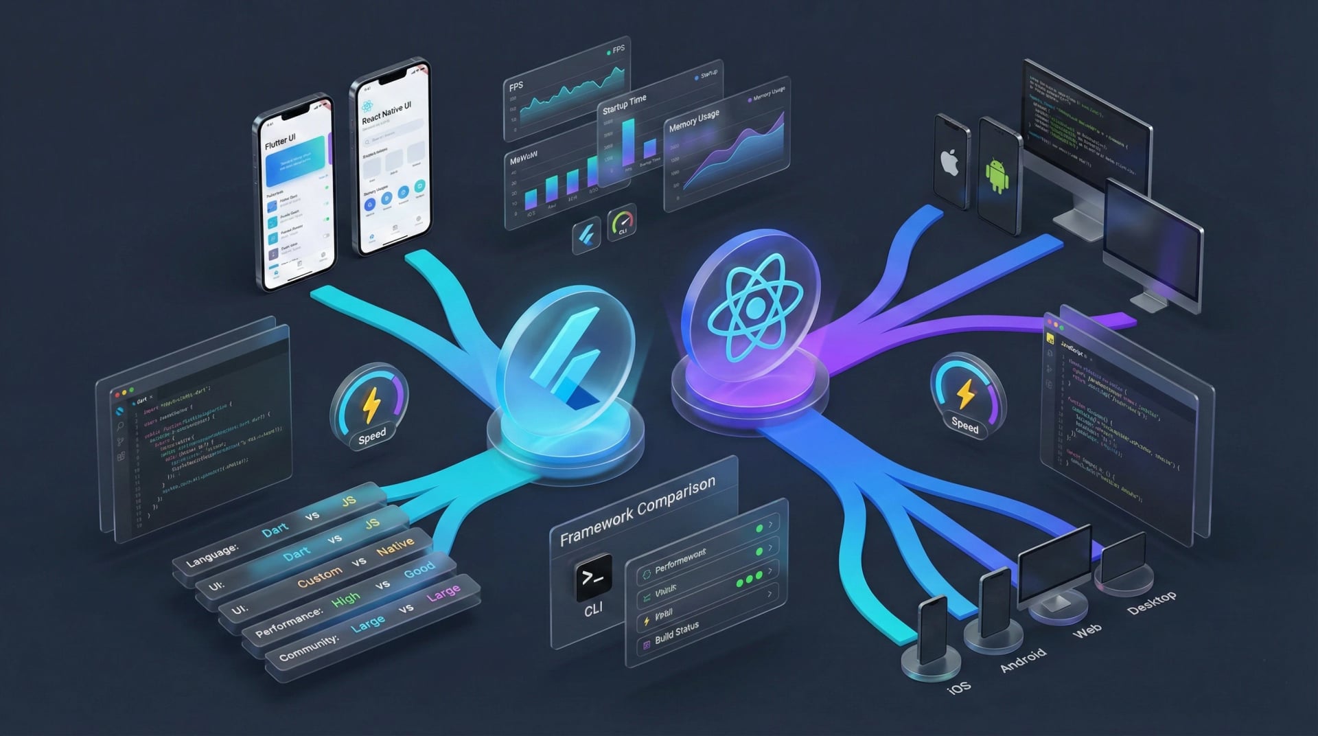 Flutter vs React Native: 2025'te Hangi Framework Daha İyi?